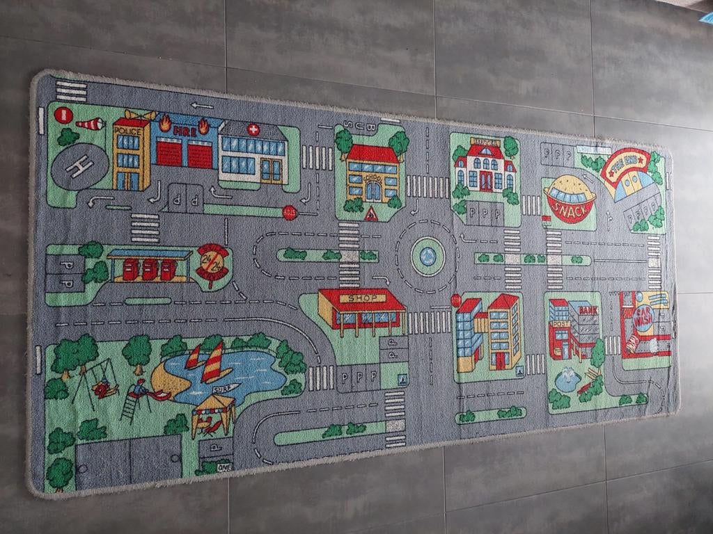 Speelkleed met wegenpatroon, Kinderen en Baby's, Ophalen, Gebruikt