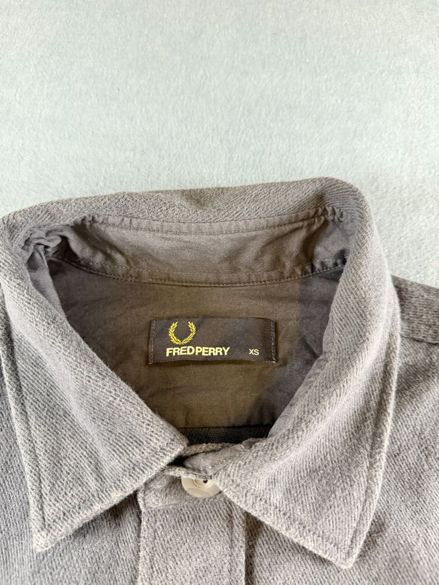 Fred Perry overshirt grijs heren maat XS shacket, Verzenden, Zo goed als nieuw, Maat 46 (S) of kleiner, Grijs