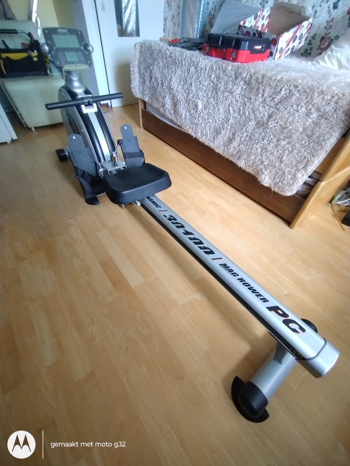 LifeGear HealthAthon H.R.C. Roeitrainer, Sport en Fitness, Fitnessapparatuur, Ophalen, Gebruikt, Rug, Metaal