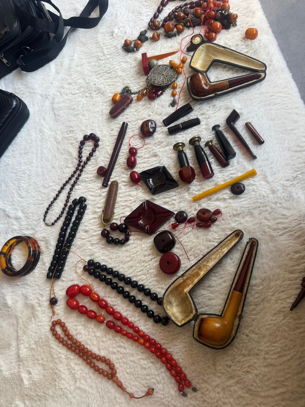 Bakeliet cherry amber barnsteen, Sieraden, Tassen en Uiterlijk, Ophalen, Overige materialen, Ketting