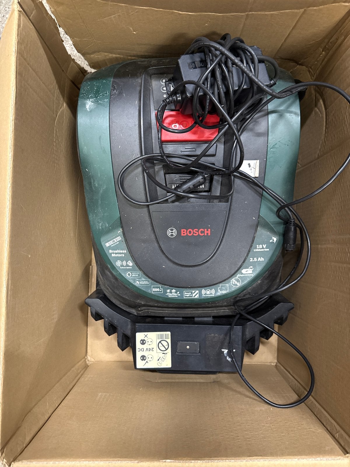 Gebruikte Bosch Indego S+ 500 Robot Grasmaaier met Snoer, Gebruikt, Intersale, Ophalen of Verzenden, Intersale