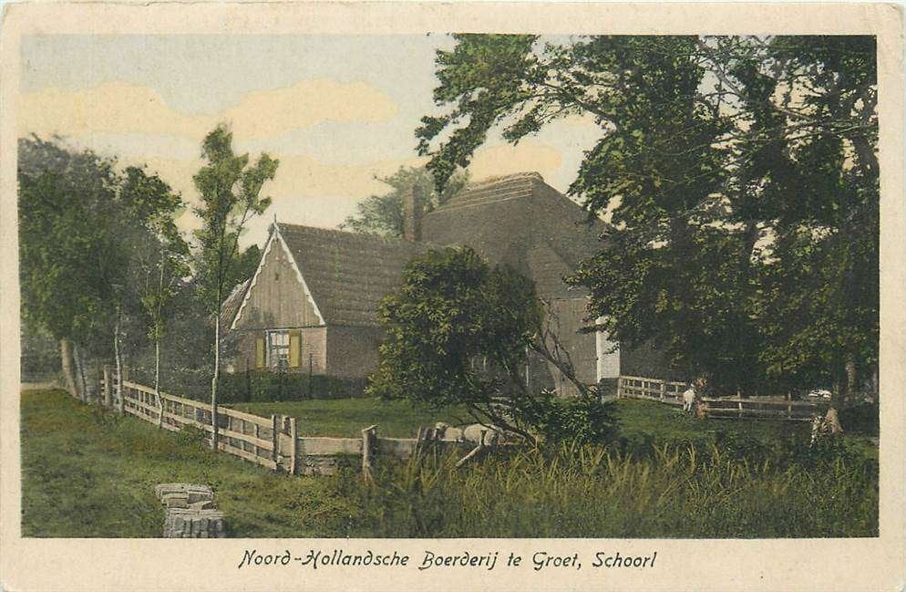 304-229-017 Schoorl Noord-Hollandsche Boerderij te Groet, Verzenden, Voor 1920, Noord-Holland