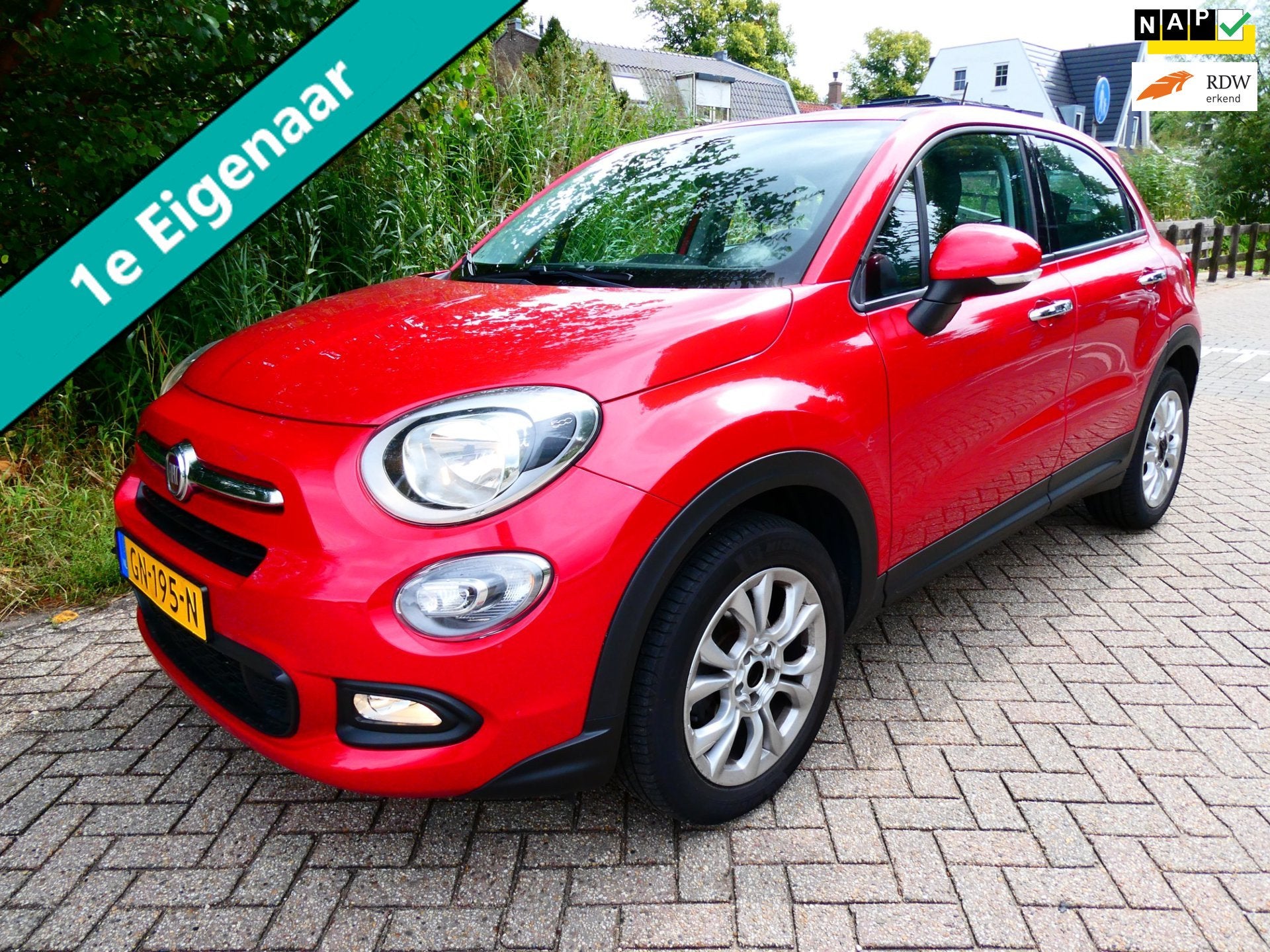 Fiat 500 X 1.4 Turbo 140pk 1e eig. Clima Cruise Navi PDC His, Voorwielaandrijving, Stof, Gebruikt, 4 cilinders