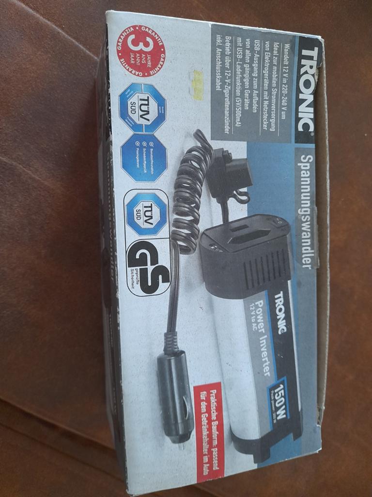 TRONIC Spanningsomvormer 150W met USB-uitgang, Ophalen of Verzenden, Nieuw