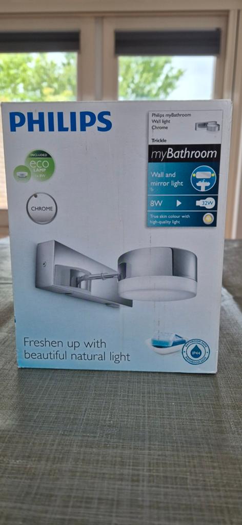Philips myBathroom wandlamp chroom, Ophalen of Verzenden, Nieuw