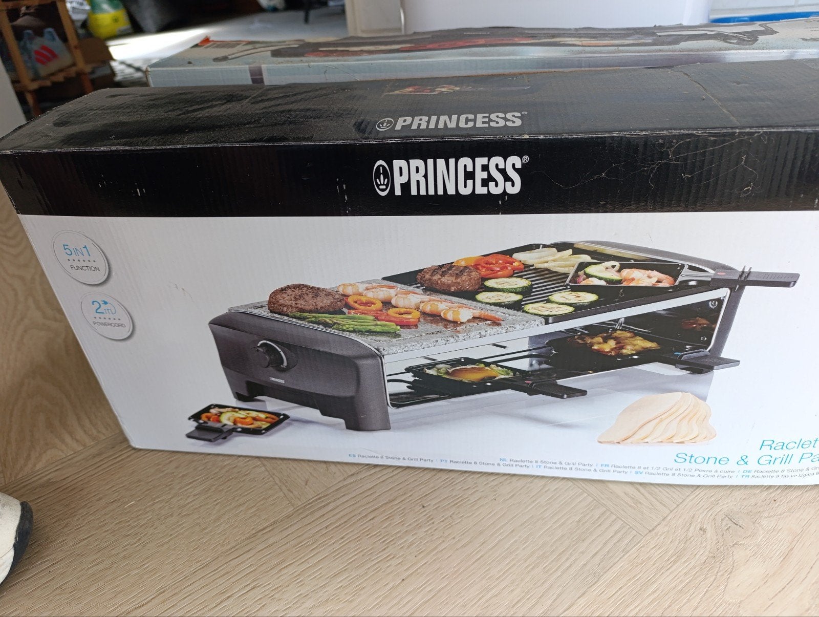 Princess Raclette 8 Stone & Grill Party 2x (Type 162820), Ophalen, Zo goed als nieuw