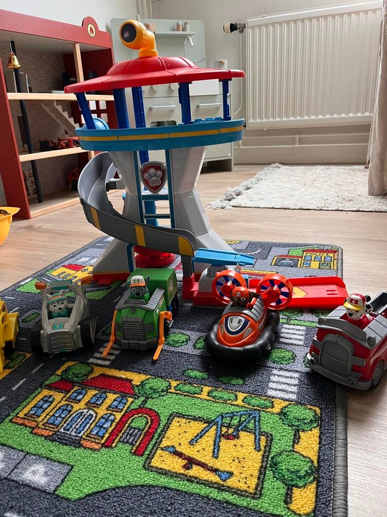 Paw Patrol vrachtwagen en uitkijktoren, Ophalen, Gebruikt, Jongen of Meisje
