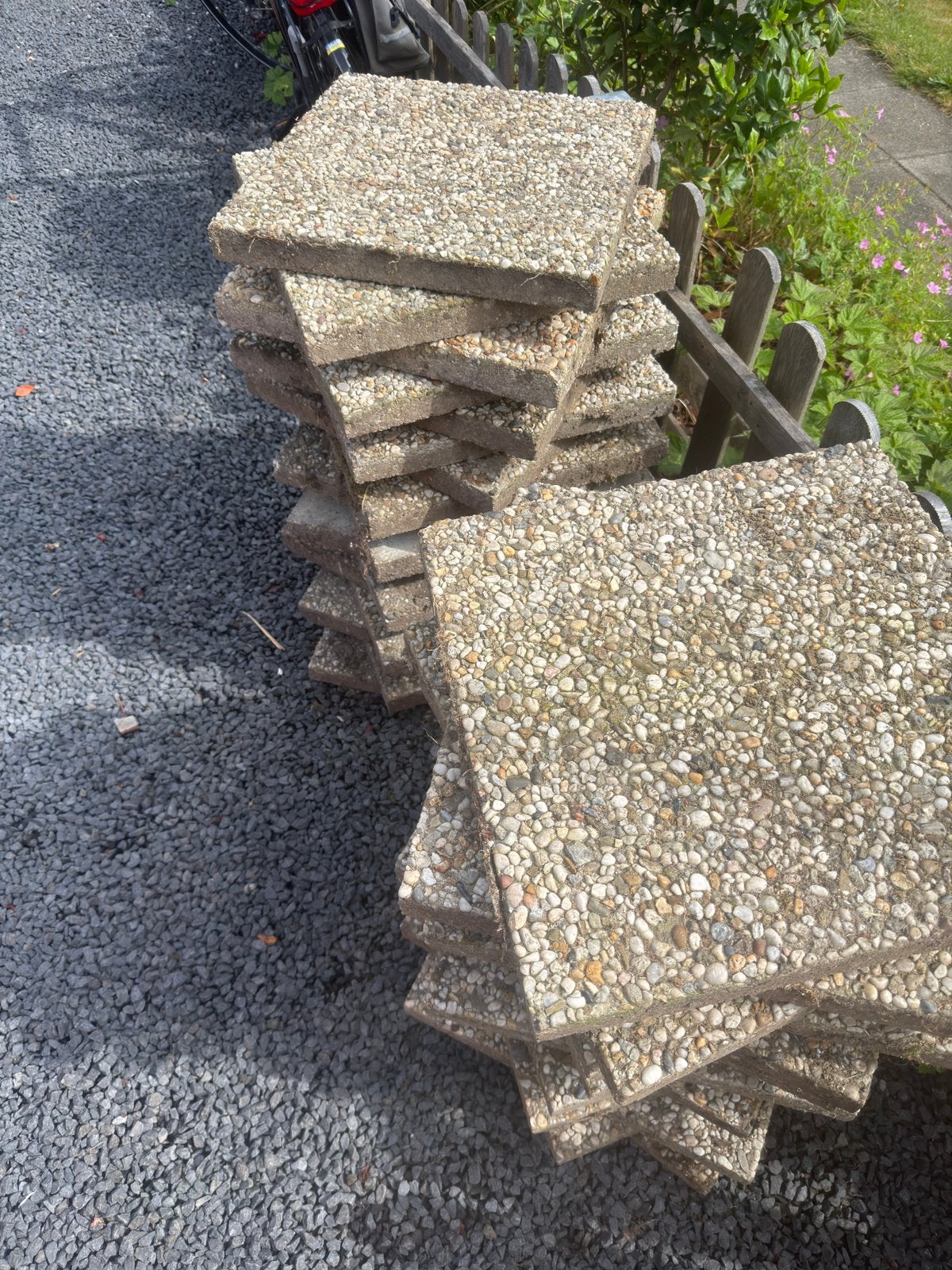 Grindtegels (60x60) gratis af te halen, Ophalen, Gebruikt, 10 m² of meer, Beton