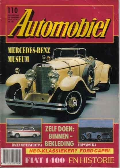 Automobiel 110 1989 : Ford Capri - Cortina - Fiat 1400 1900, Ophalen of Verzenden, Gelezen, Algemeen
