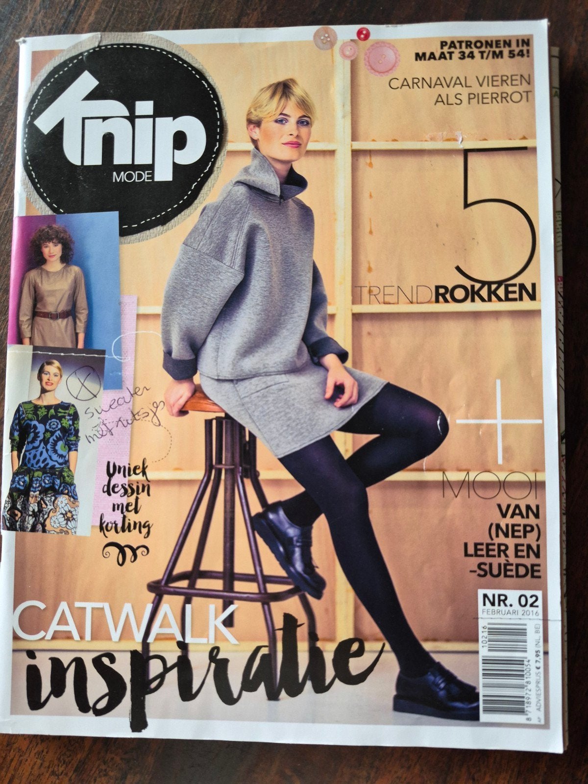 Knipmode, modieuze naaipatronen,  maat 34 - 54, Ophalen of Verzenden, Zo goed als nieuw, Vrouw, Knipmode