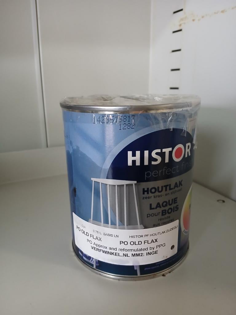 Flexa Zijdeglans Verf - Old Flax - 0,75L - Nieuw, Ophalen of Verzenden
