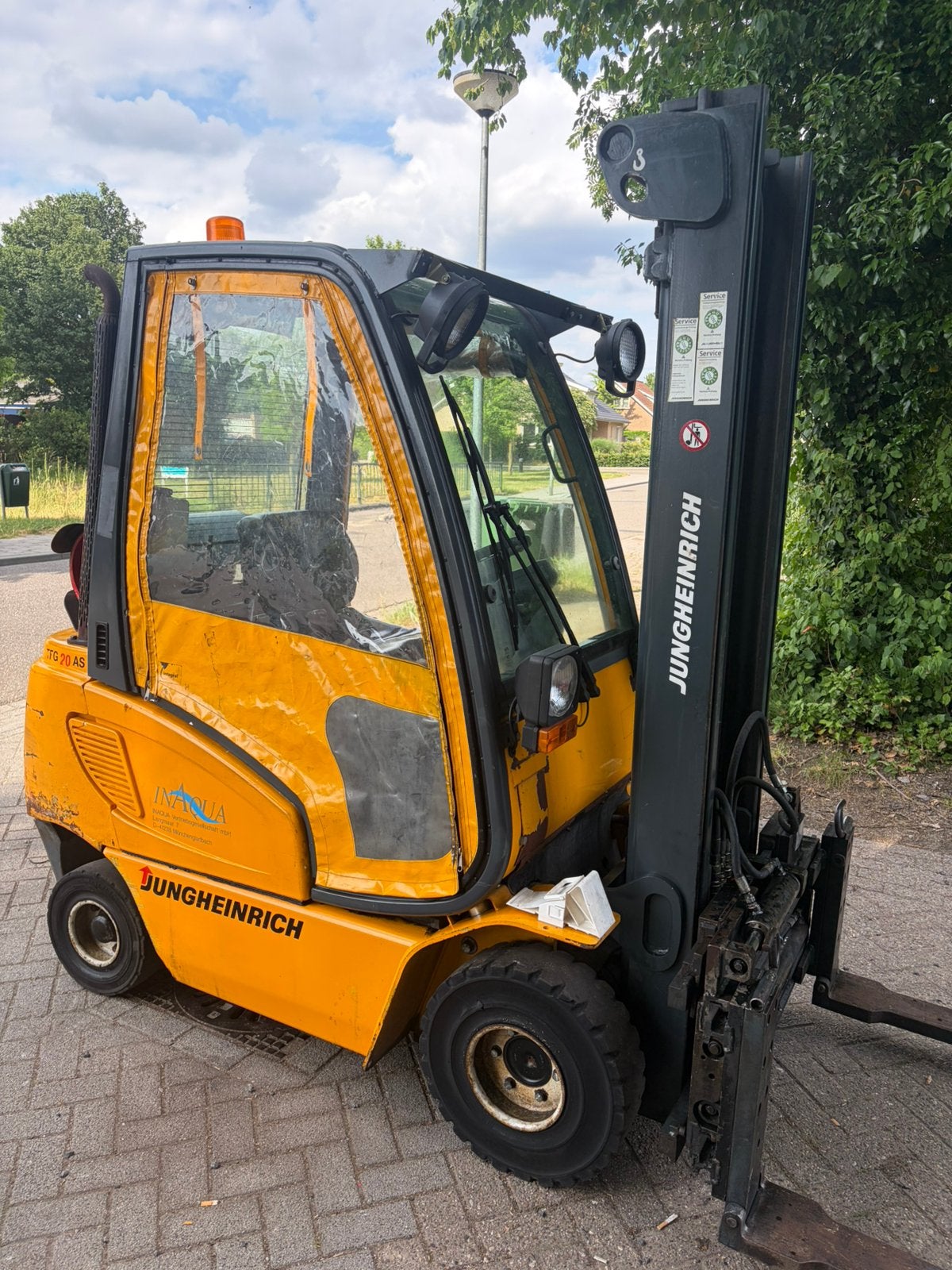 heftruck jungheinrich tg20as, 1000 tot 2000 kg, Ophalen, LPG, Heftruck
