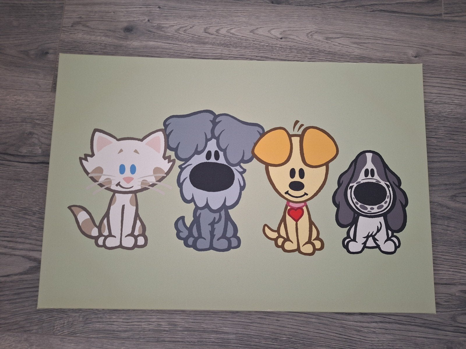 Canvas Woezel en Pip, Ophalen of Verzenden, Wanddecoratie