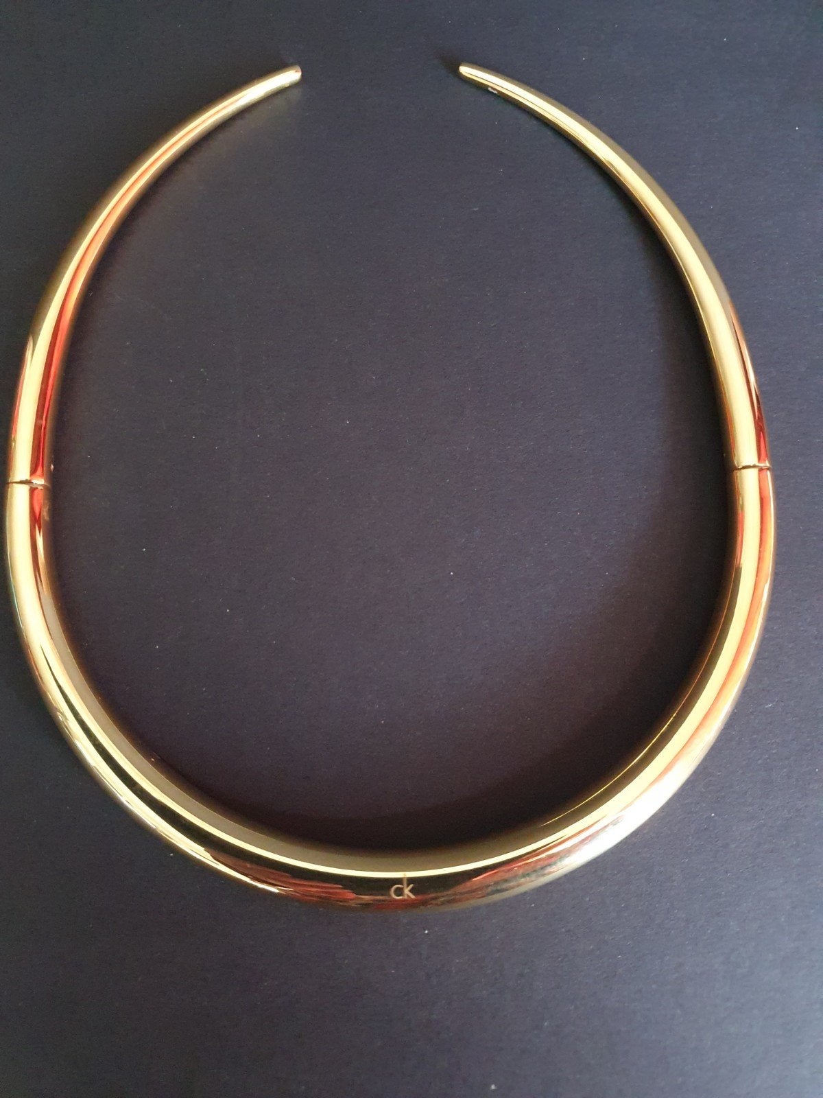 Calvin Klein choker, Ophalen of Verzenden, Gebruikt, Goud, Overige materialen