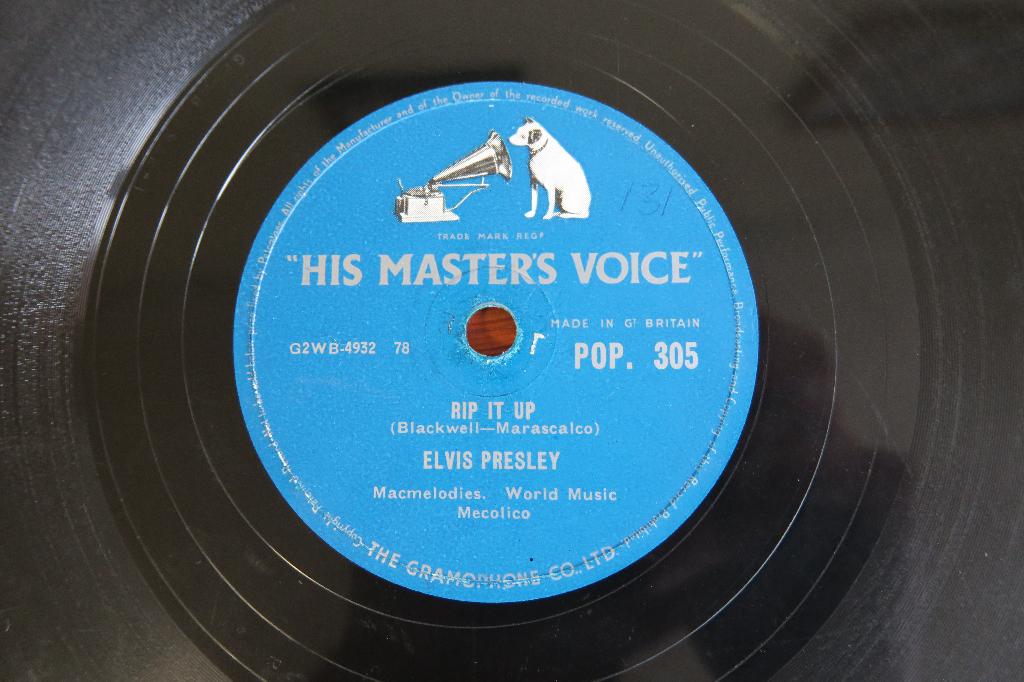 Elvis Presley Rip it up 78rpm 78 toeren wurlitzer Seeburg, Gebruikt, 10 inch, Voor 1960, Ophalen of Verzenden