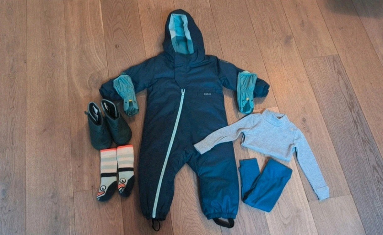Skipak 89-95 cm met accessoires, Ophalen of Verzenden, Zo goed als nieuw, Lugik, Jongen of Meisje