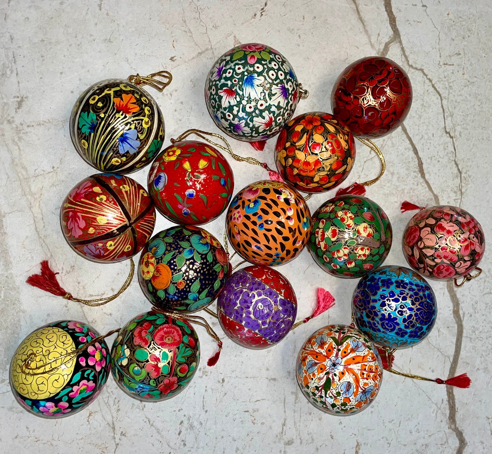 Nieuw kerstballen 15 stuks imbarro/Doing goods fair trade, Ophalen of Verzenden, Nieuw