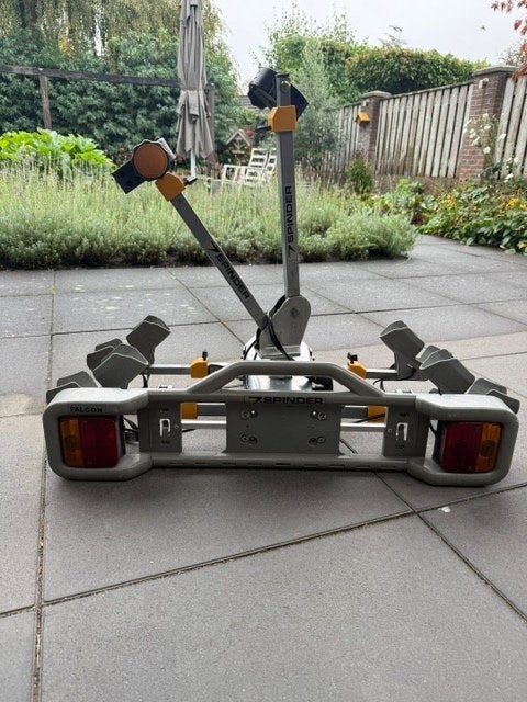 Spinder falcon fietsendrager, Auto diversen, Ophalen, 2 fietsen, Gebruikt, Trekhaakdrager