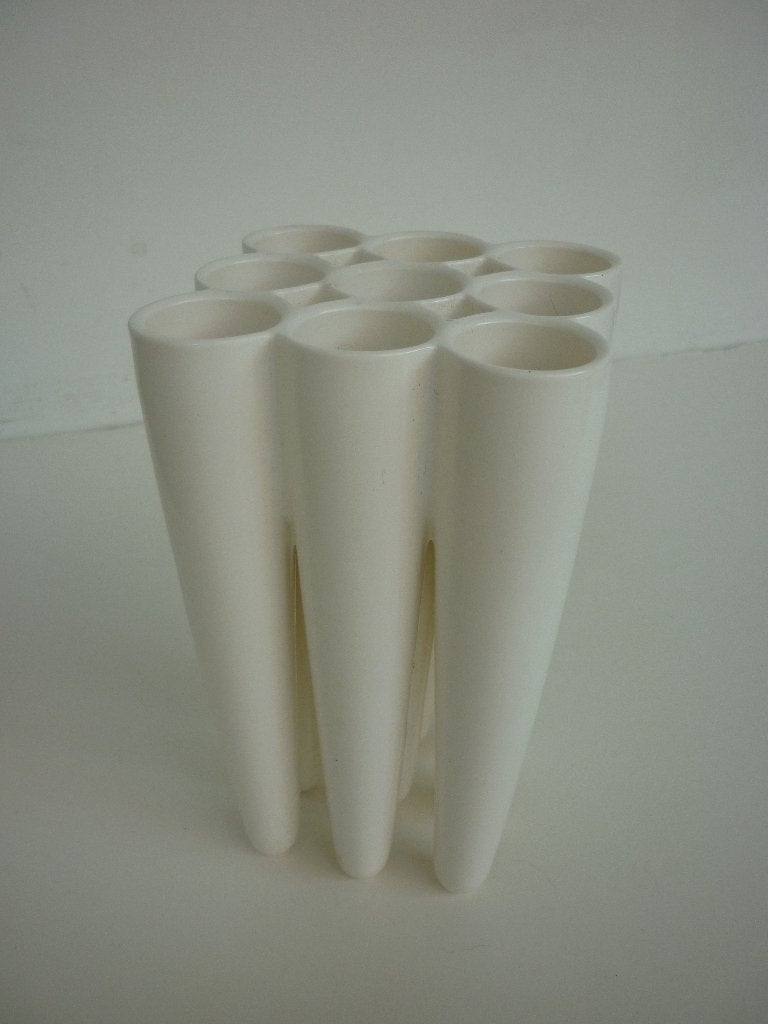 Three by Three bloemenvaasje Laurens van Wieringen, Gebruikt, Wit, Rubber/elastomeren, Ophalen of Verzenden