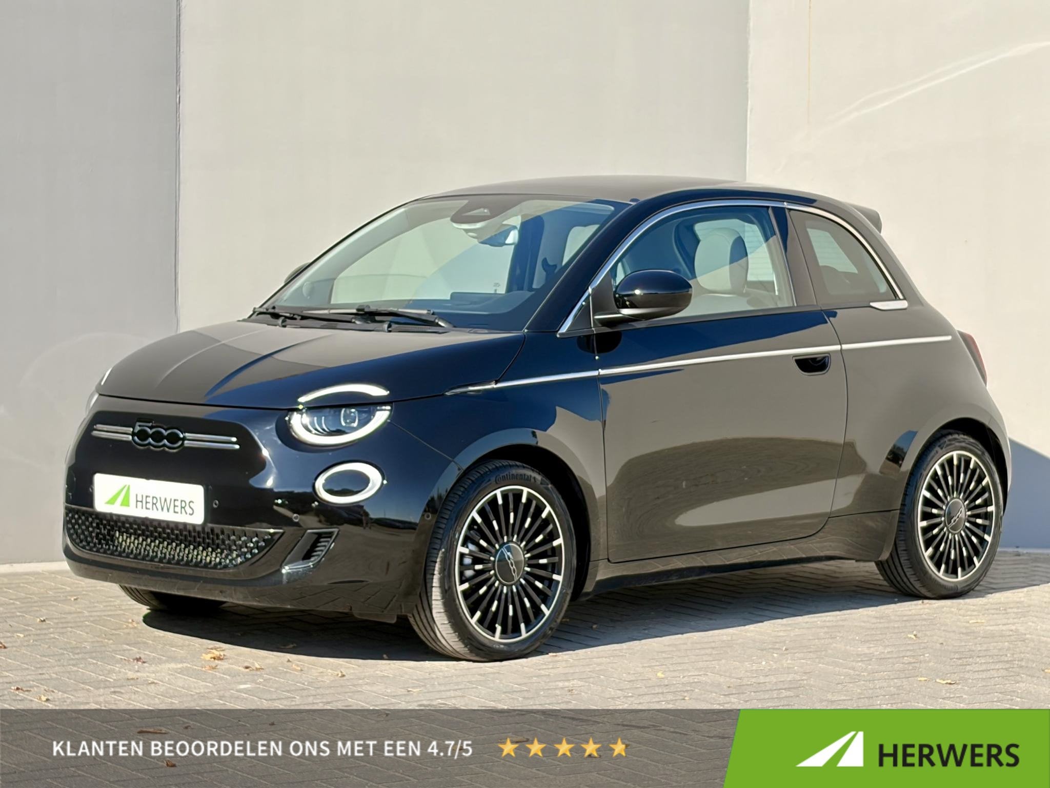 Fiat 500e La Prima by Bocelli 42 kWh / SOH 97% / Panoramadak, Auto's, Dealer onderhouden, Gebruikt, 118 pk, 4 stoelen
