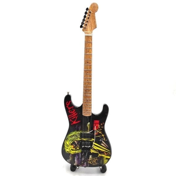 Iron Maiden zwart miniatuur gitaar 25cm mini guitar deco, Info@deconoord.nl, Deco Noord, Nieuw, Ophalen of Verzenden