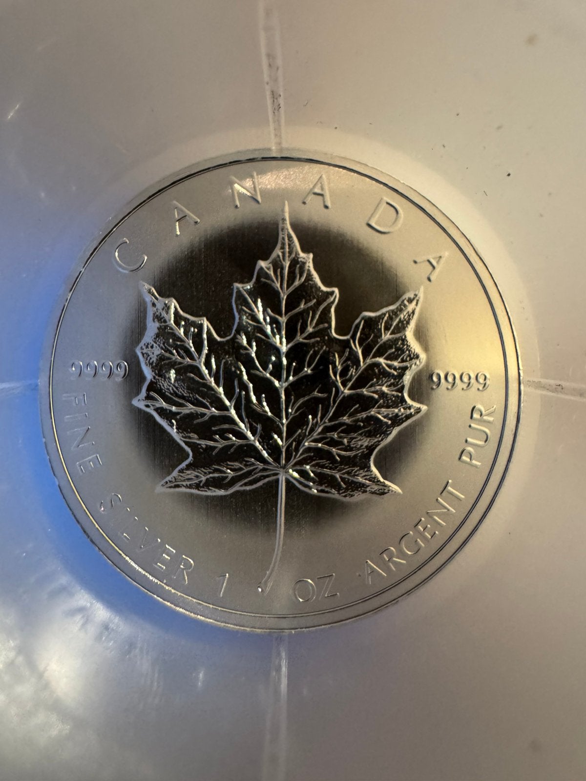 Maple Leaf 1 troy ounce zilveren munt -, Ophalen of Verzenden