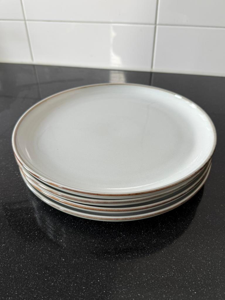 4 diner borden IKEA, Ophalen, Zo goed als nieuw, Bord(en), Overige stijlen