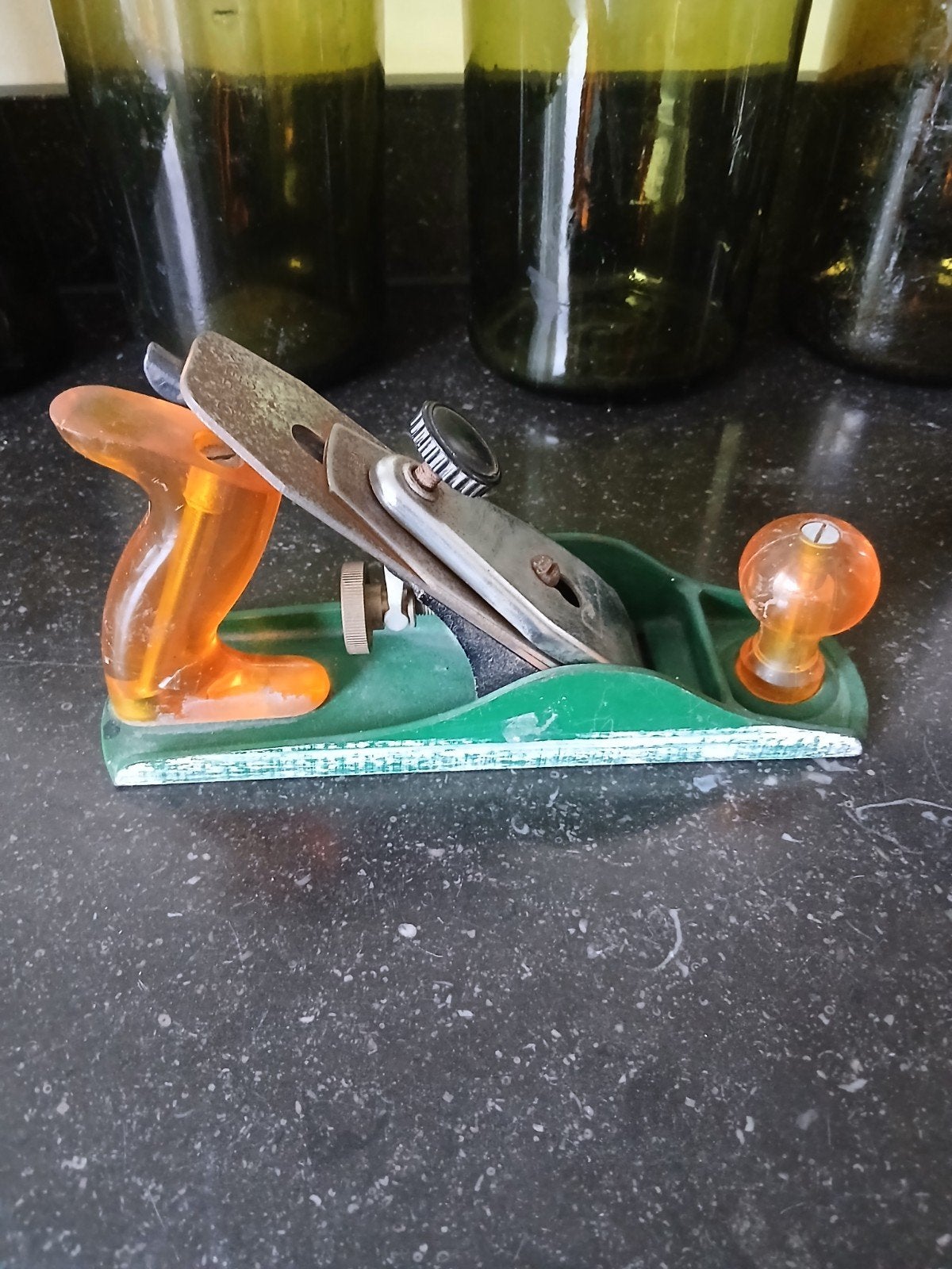 vintage  zware ijzerdn en scherpe schaaf, Verzenden, Overige typen