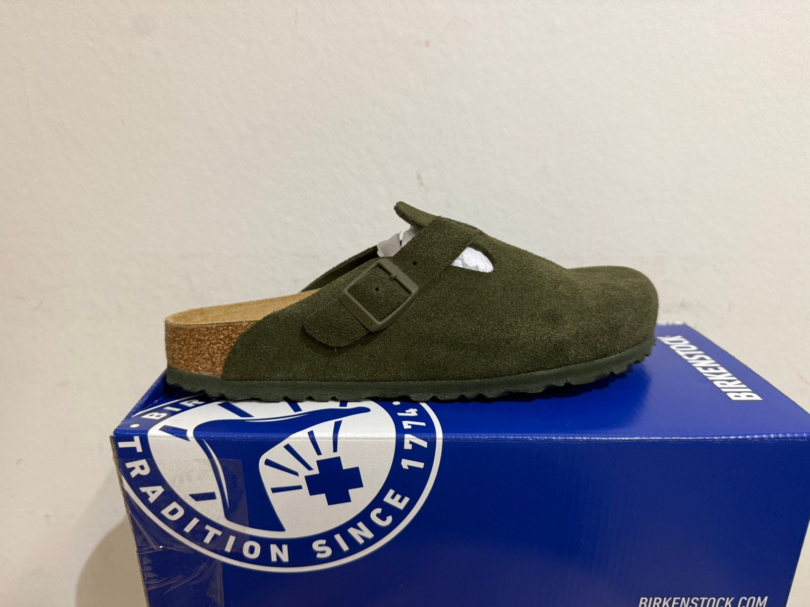 Te koop nieuwe Birkenstock Boston BS Thyme maat 39, Postlaan 3, Birkenstock, Nieuw, 123@home.nl