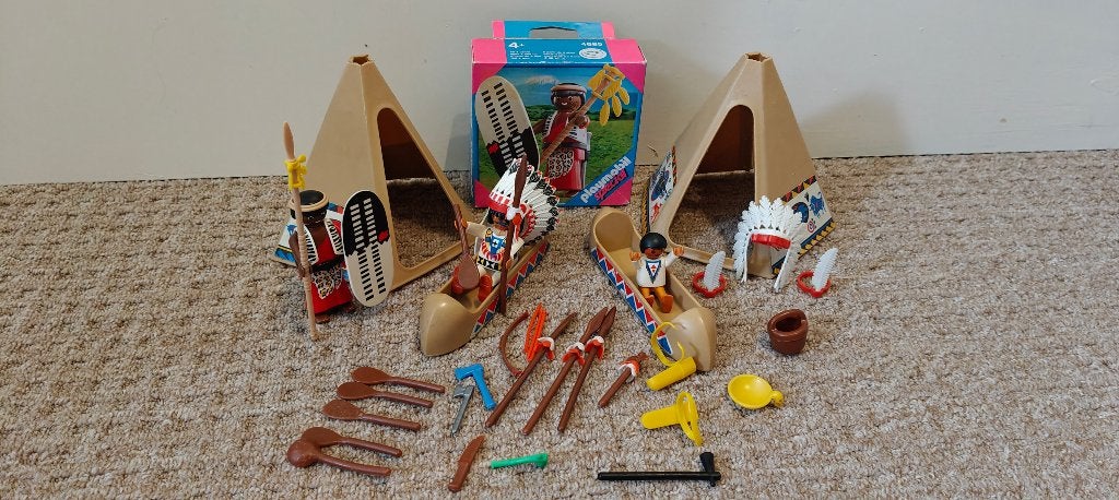 playmobil indianen, Ophalen