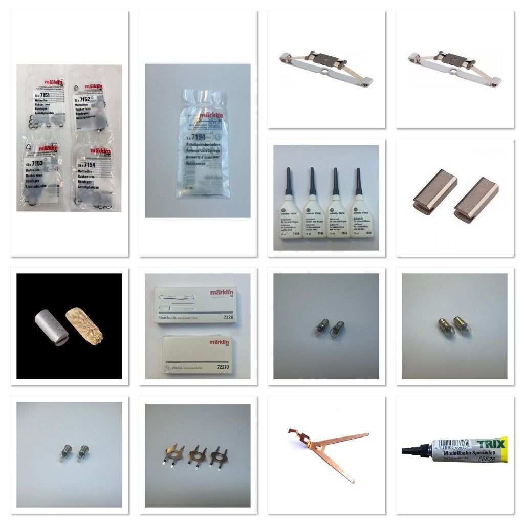Märklin diverse onderdelen voor modeltreinen (H0) + Trix vet, Hobby en Vrije tijd, Modeltreinen | H0, Wisselstroom, -, -, Overige typen