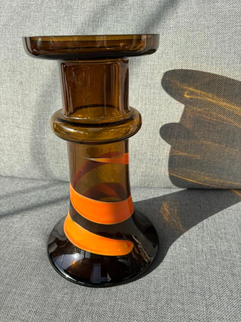 Vintage Swirl Pop Art Vaas merk Thomas (Duitsland)  Jaren 70, Ophalen of Verzenden, Glas