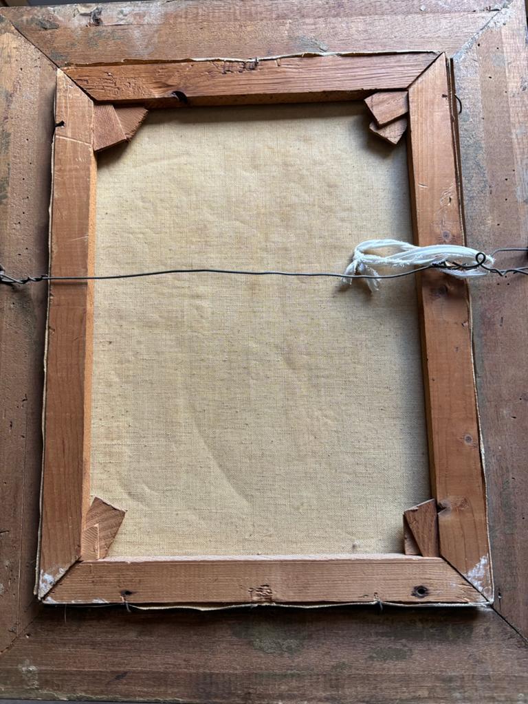 Schilderij oud hollands straatje, Antiek en Kunst, Kunst | Schilderijen | Klassiek, Ophalen