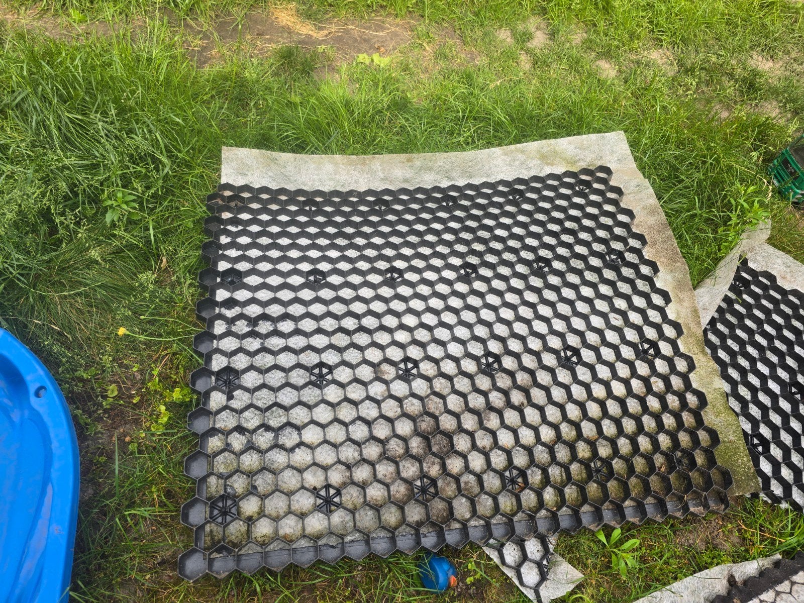 13x Grondplaten met worteldoek - Eurogravel, Tuin en Terras, Ophalen, Overige materialen, Zwart, Nieuw