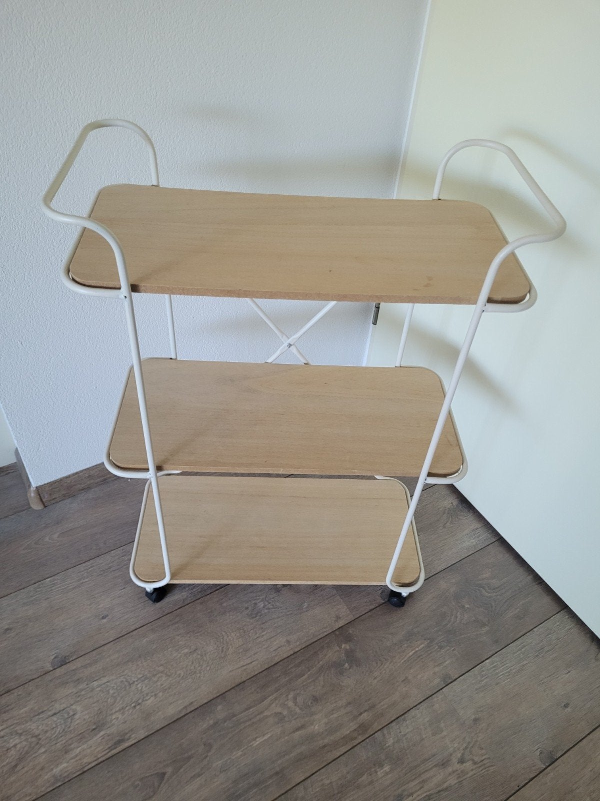 Vintage bakkerskast / serveerwagen op wielen, Huis en Inrichting, Ophalen, Gebruikt
