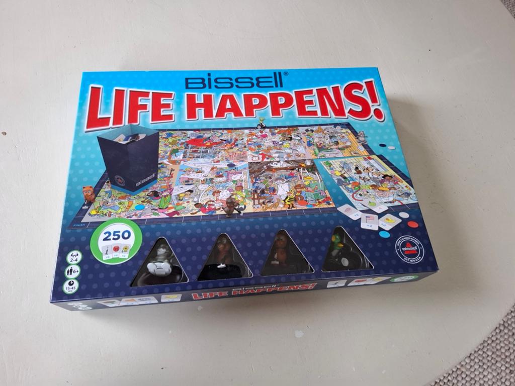 Bissell Life Happens! Bordspel - Zo goed als nieuw, Drie of vier spelers, Ophalen of Verzenden, Zo goed als nieuw