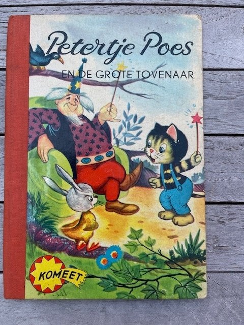 Petertje Poes en de grote tovernaar van Henny Peters, Gelezen, Jongen of Meisje, Ophalen of Verzenden, Voorleesboek