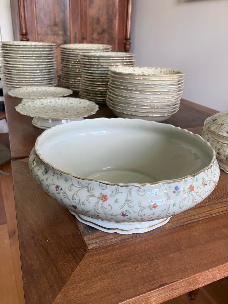 100+ Limoges Luçien Michelaud Millefleurs Servies, Ophalen