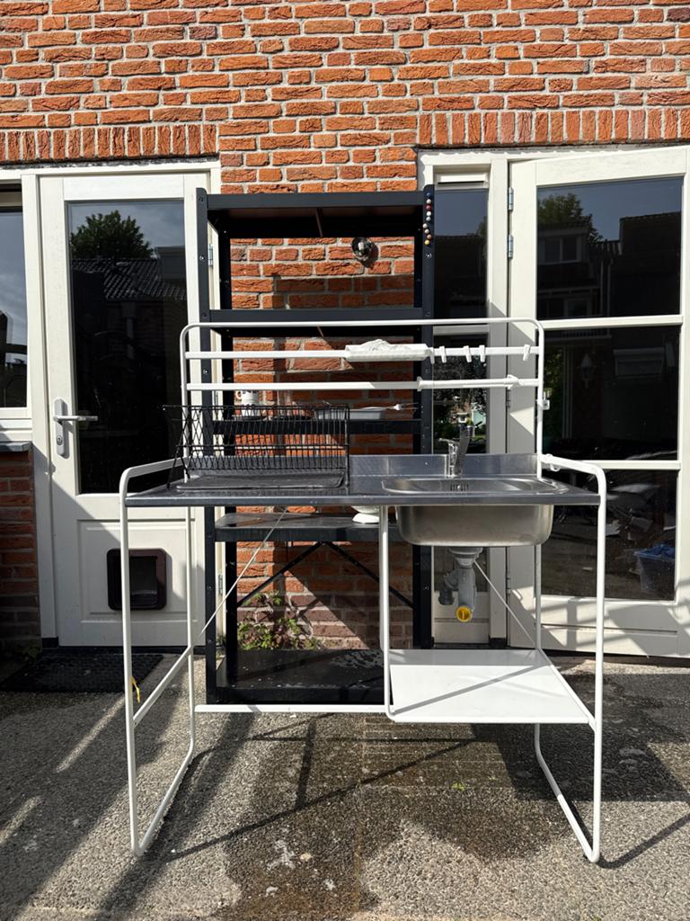 IKEA noodkeuken met druiprek, Ophalen, Gebruikt