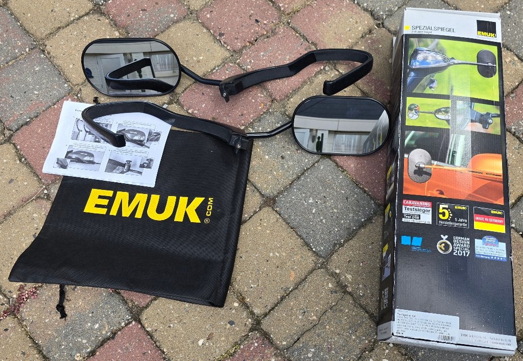 EMUK caravanspiegel Volvo, Caravans en Kamperen, Caravan accessoires, Ophalen, Zo goed als nieuw