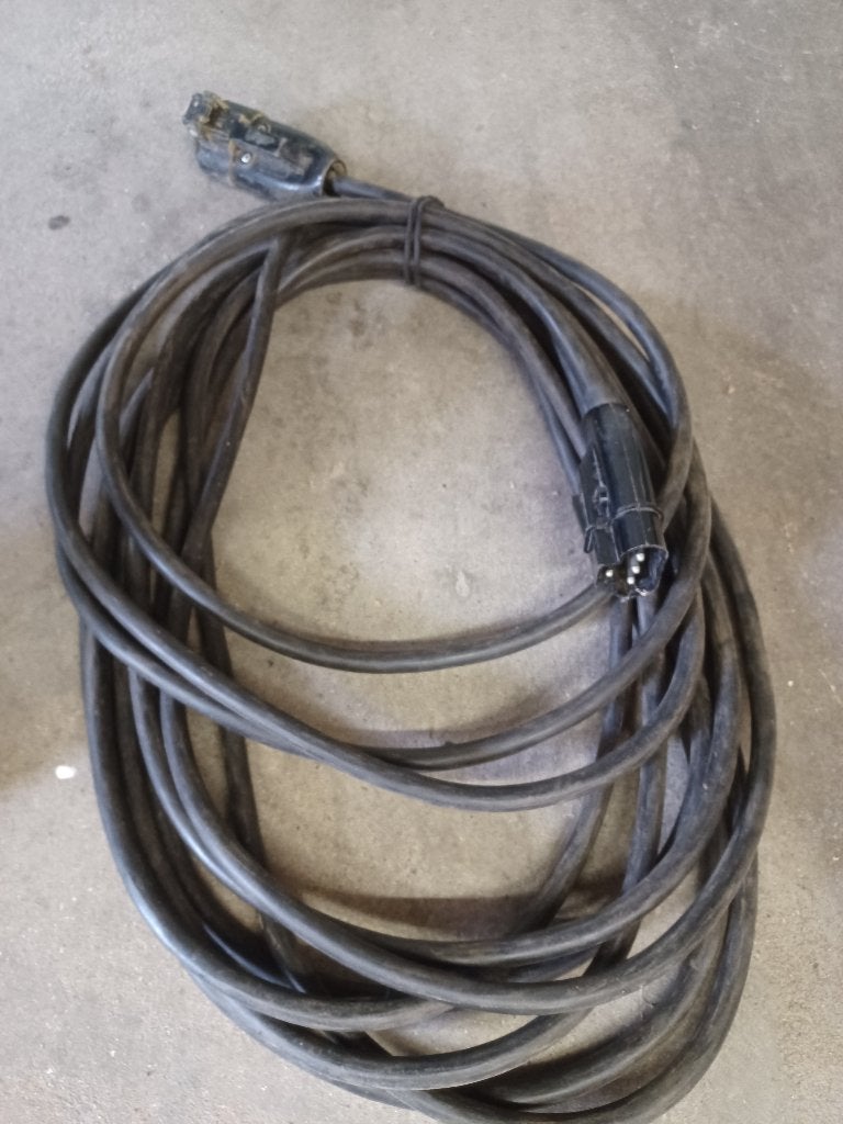 krachtstroomkabel, Doe-het-zelf en Verbouw, Elektra en Kabels, Ophalen, Gebruikt, Stekker