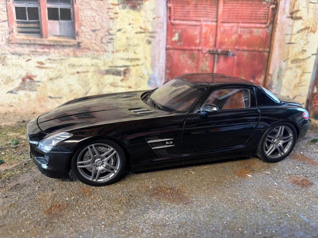 Mercedes sls amg minichamps, Ophalen of Verzenden, Zo goed als nieuw, MiniChamps