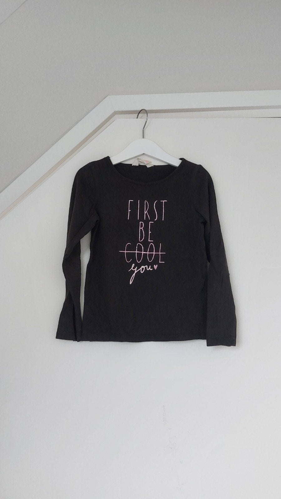 Longsleeve maat 110/116, Kinderen en Baby's, Kinderkleding | Maat 110, Meisje, H&M, Ophalen of Verzenden, Zo goed als nieuw