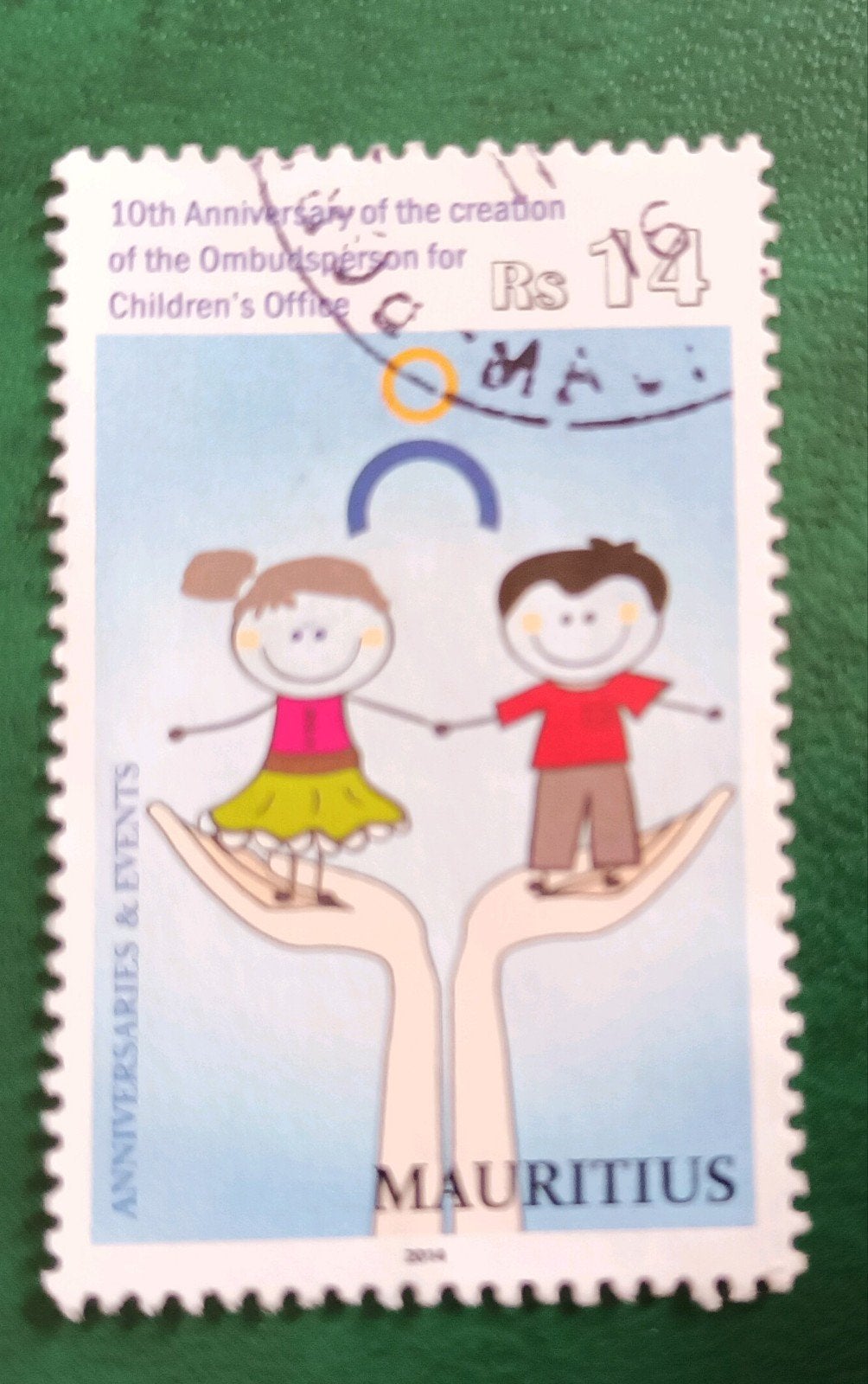 Mauritius 2014 pz children's office, Verzenden, Overige landen, Gestempeld
