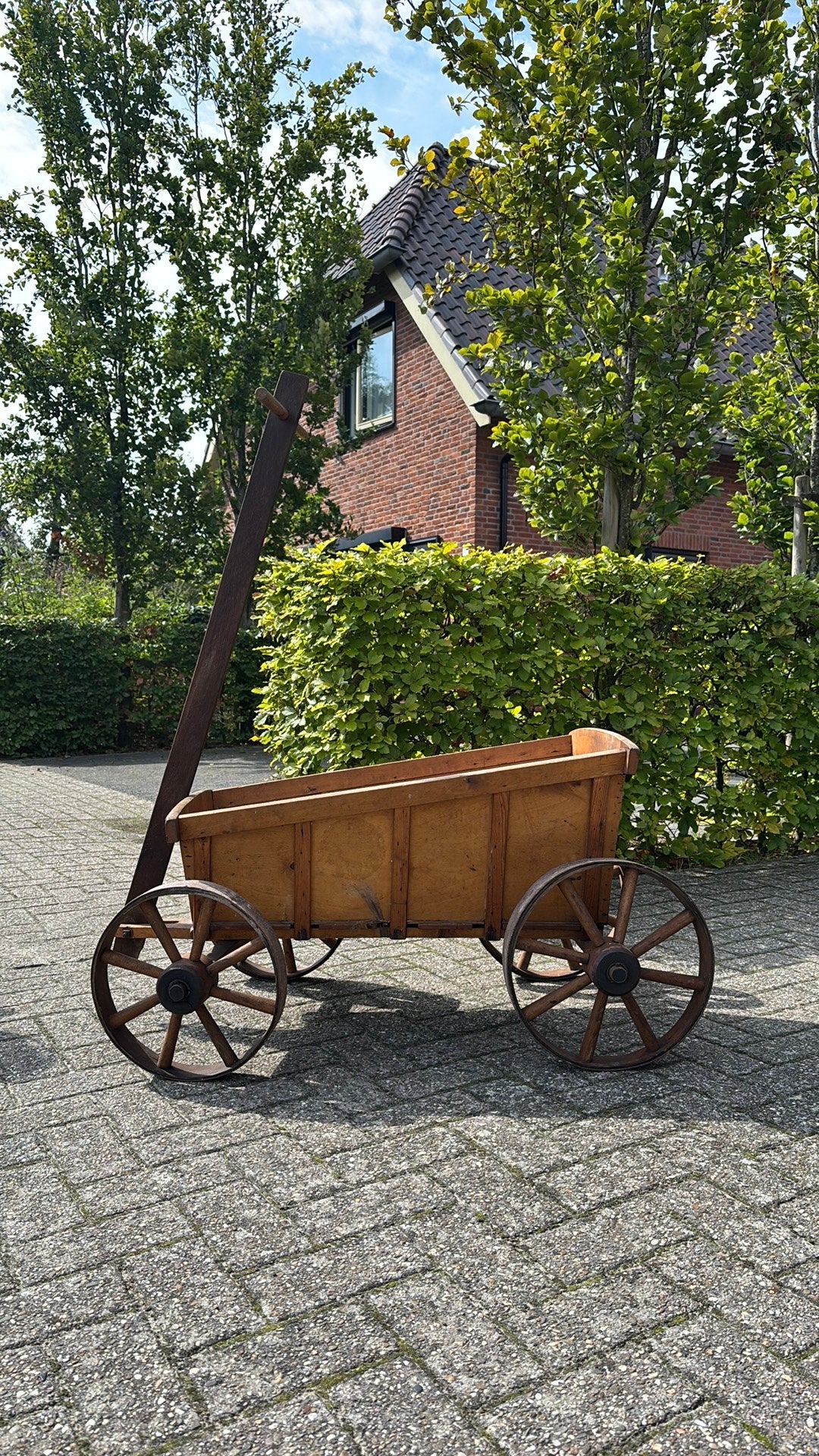 Vintage/antieke bolderkar, Ophalen, Gebruikt