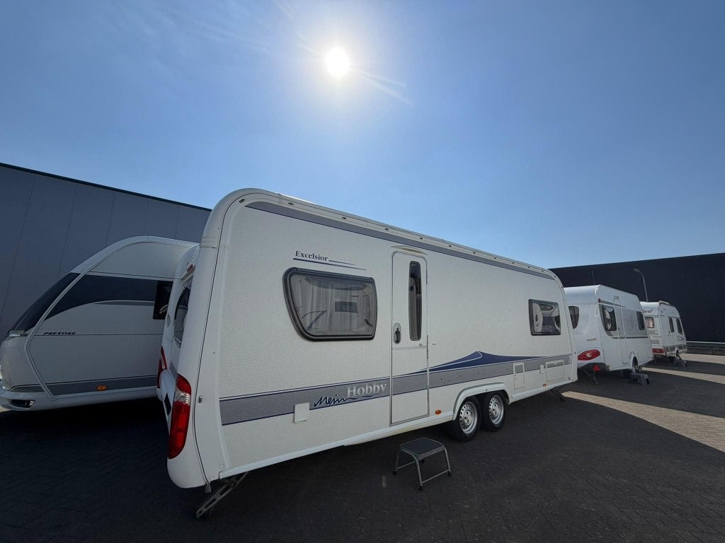 Hobby Excelsior 610 UL, Caravans en Kamperen, Caravans, Schokbreker, Rondzit, Hobby, Bedrijf
