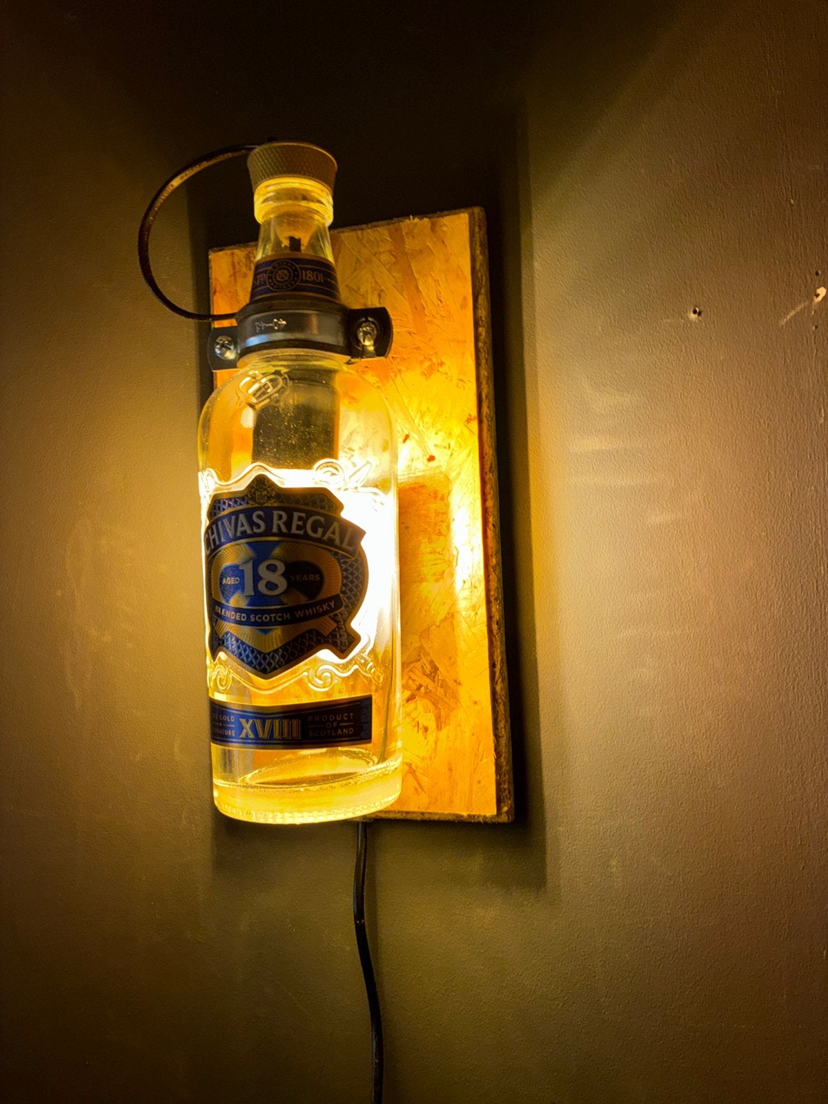 Chivas Regal wandlamp, Ophalen of Verzenden, Nieuw, Glas, Mancave
