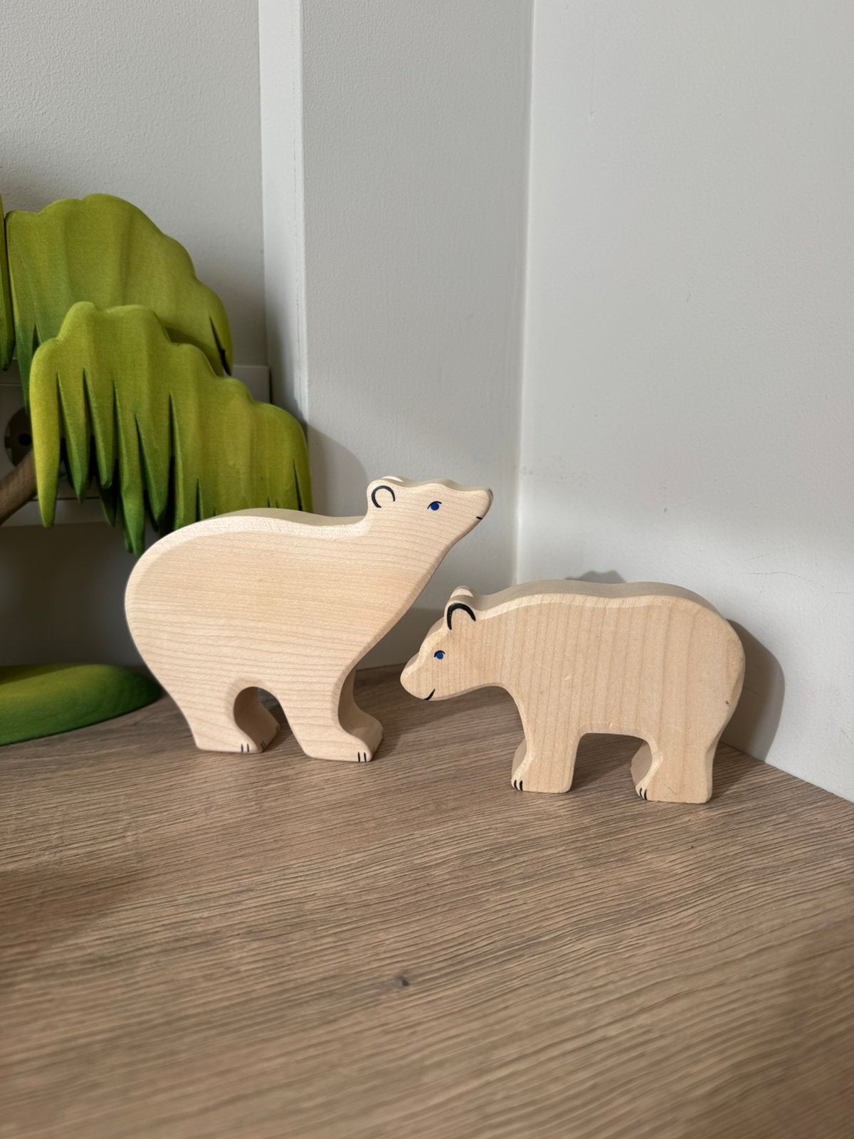 Ijsbeer holztiger groot en klein, Kinderen en Baby's, Ophalen of Verzenden, Zo goed als nieuw