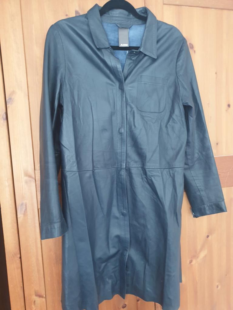 AIM Jas/Vest - Leerlook (geen echt leer), Maat 38/40 (M), AIM, Zwart, Ophalen of Verzenden