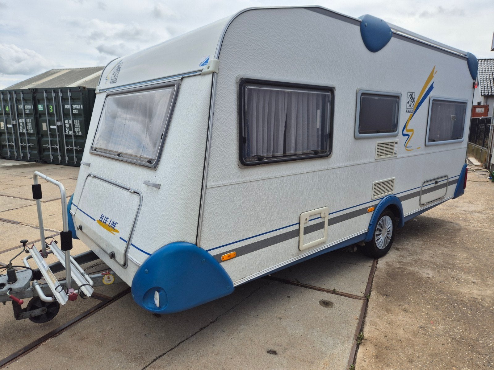 Knaus 450 TF Blue Line Mover,Voortent,Fransbed,Rondzit, Rondzit, Bedrijf, Frans bed, 4 tot 5 meter